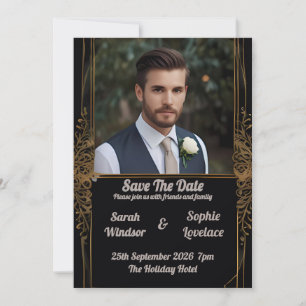 Faire-part de mariage photo personnelle