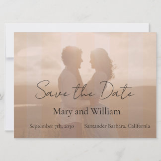 Faire-part de mariage photo pour annoncer la date