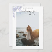 Faire-part de mariage photo Purple Wisteria (Devant)