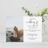 Faire-part de mariage photo religieuse (Debout devant)