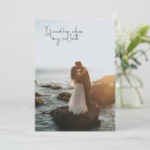 Faire-part de mariage photo Religieux 2 (Debout devant)