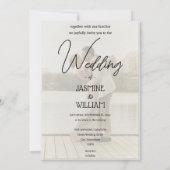 Faire-part de mariage photo Romantic Elegant Coupl (Dos)