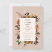 Faire-part de mariage photo Rustic Fall Foliage (Devant)