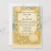 Faire-part de mariage photo Seaside Shells (Devant)