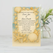 Faire-part de mariage photo Seaside Shells (Debout devant)