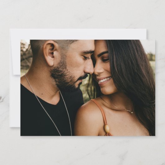 Faire-part de mariage photo simple (Dos)