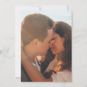 Faire-part de mariage photo simple (Dos)