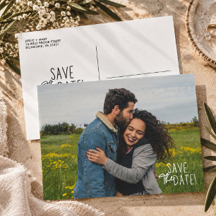 Faire-part de mariage photo simple