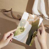 Faire-part de mariage photo simple B&W avec Monogr