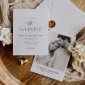 Faire-part de mariage photo simple et élégant