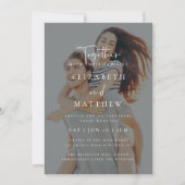 Faire-part de mariage photo simple et moderne (Devant)