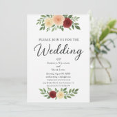 Faire-part de mariage photo simple superposé (Debout devant)