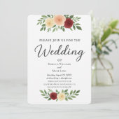 Faire-part de mariage photo simple superposé (Debout devant)