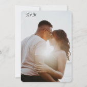 Faire-part de mariage photo simple superposé (Dos)