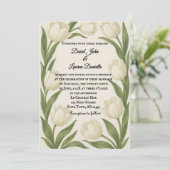 Faire-part de mariage photo Sonate Tulipe (Debout devant)