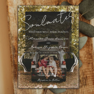 Faire-part de mariage photo Soulmates Revêtement