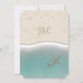 Faire-part de mariage photo sur le thème de la pla (Dos)