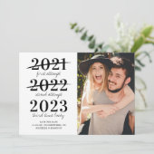 Faire-Part de Mariage Photo Troisième Essai est le (Debout devant)