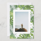 Faire-part de mariage photo tropicale (Dos)