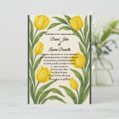 Faire-part de mariage photo Tulip Reverie (Debout devant)