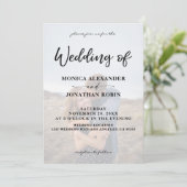 Faire-Part de Mariage Photo Vertical 2 Moderne (Debout devant)