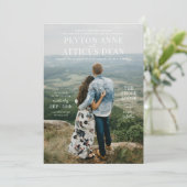 Faire-part de mariage photo verticale Atmosphère (Debout devant)