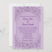Faire-part de mariage photo Violet Vows (Devant)
