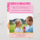 Faire-part de mariage photo Whimsical Damask (Devant / Derrière)