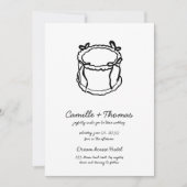 Faire-part de mariage photo Whimsical Hand-Drawn C (Devant)