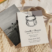 Faire-part de mariage photo Whimsical Hand-Drawn C