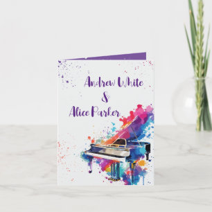 Faire-part de mariage Piano Art