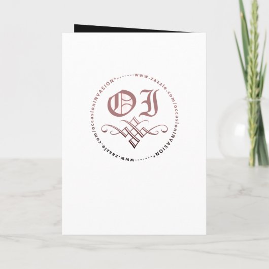 faire-part de mariage pirate (Dos)