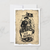 faire-part de mariage pirate jusqu'à la mort (Devant)