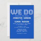 Faire-part de mariage Pixel 'We Do' (Devant)