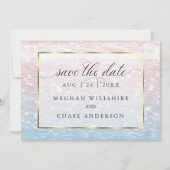 Faire-part de mariage Plage aux eaux scintillantes (Devant)