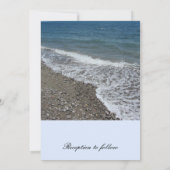 Faire-part de mariage Plage et Vagues de l'Océan (Dos)