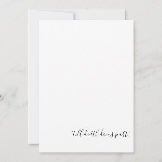 Faire-part de mariage plat moderne (Dos)