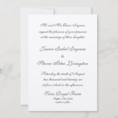 Faire-part de mariage plat officiel (Devant)