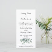 Faire-part de mariage plat personnalisé (Debout devant)