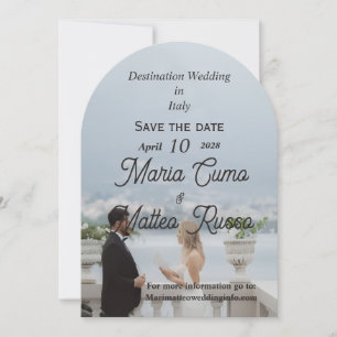 Faire-part de mariage plat pour mariage de destina