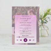 Faire-part de mariage Playlist (Debout devant)