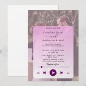Faire-part de mariage Playlist (Devant / Derrière)