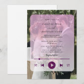 Faire-part de mariage Playlist (Devant / Derrière)