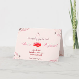 faire-part de mariage plié