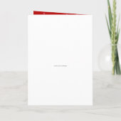 Faire-part de mariage plié dans les Coeurs rouges (Dos)