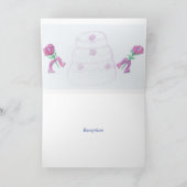 Faire-part de mariage pliée (Intérieur)