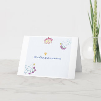 Faire-part de mariage pliée