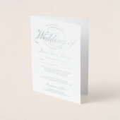 Faire-part de mariage pliée de script de flacon ar (Devant)