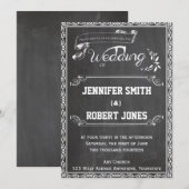 Faire-part de mariage Poch Chalkboard (Devant / Derrière)
