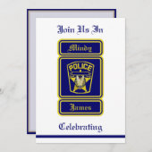 Faire-part de mariage policier (Devant / Derrière)